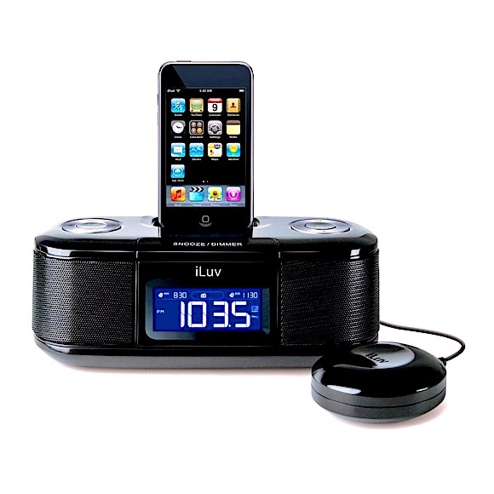 iLuv Shake & Wake Dual Alarm Clock for iPod